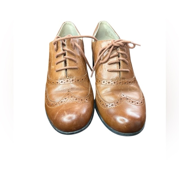 Clarks narrative women’s hamble oak brogue lace up tan preloved